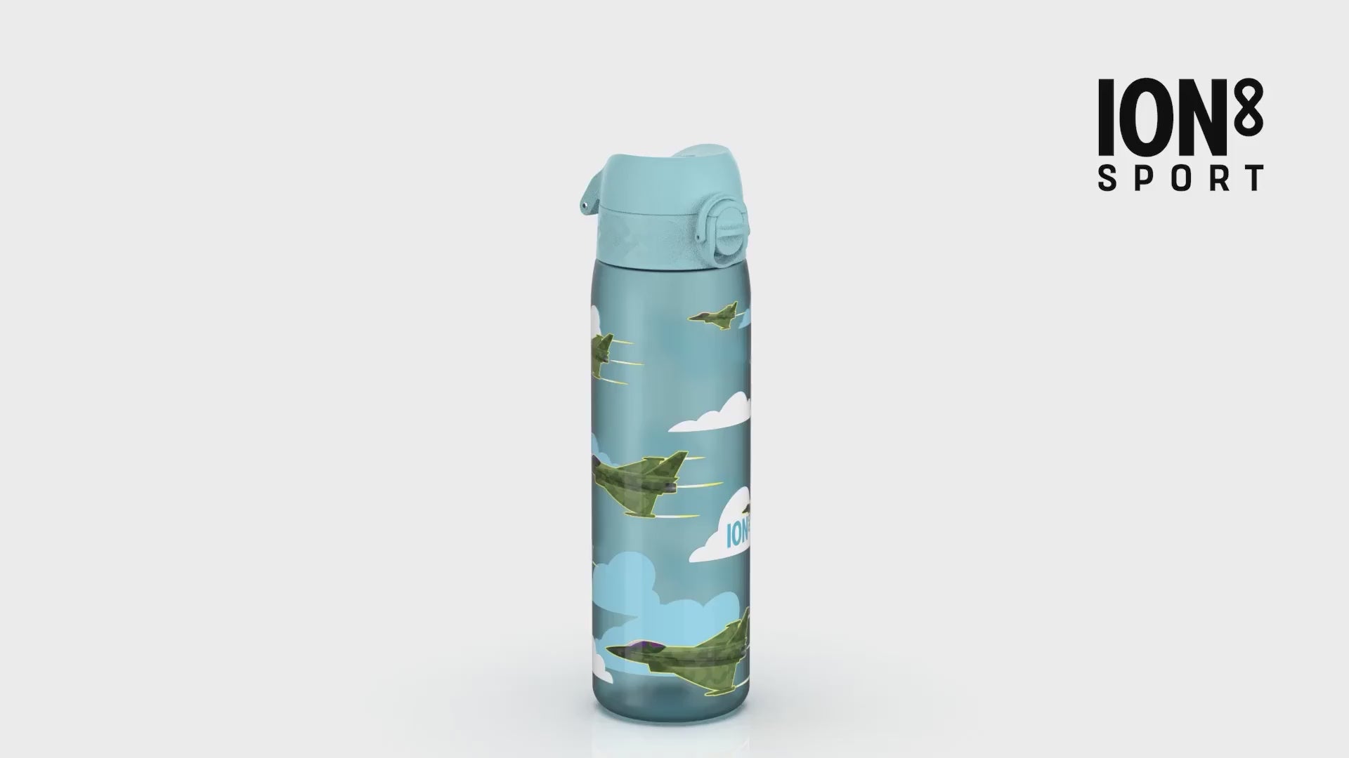 Load video: ION8 Slim 500ML Jets Waterbottle