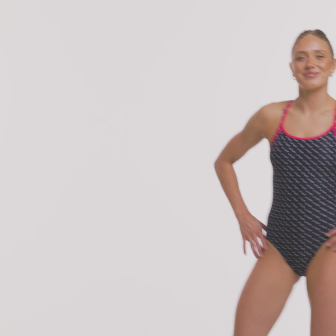 Load video: Funkita Very Cross Ladies Diamond Secure One Piece
