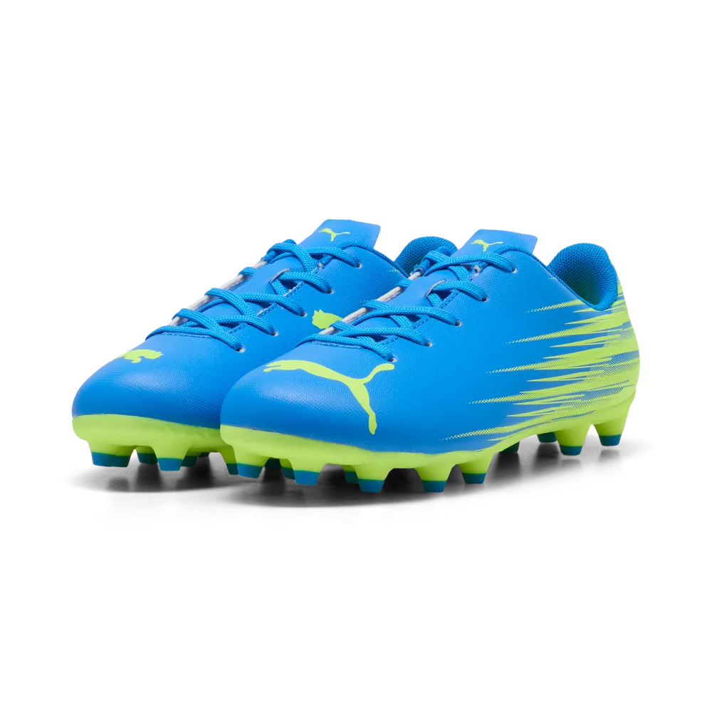 Puma Attacanto II Firm Ground Junior Football Boots Blue Lime
