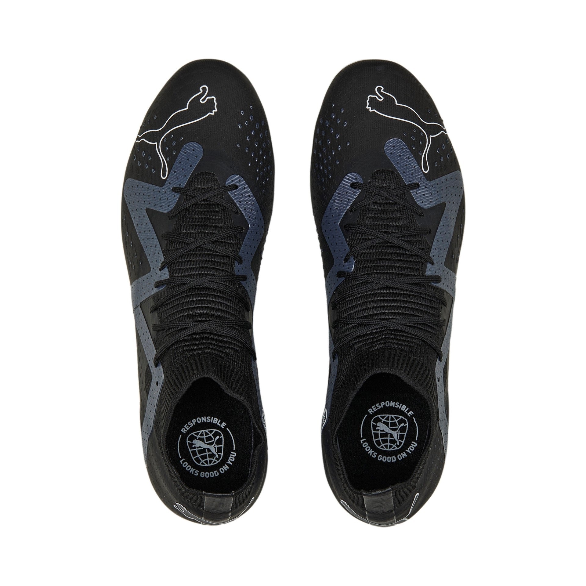 Puma Future Match Firm Ground Football Boots Black White
