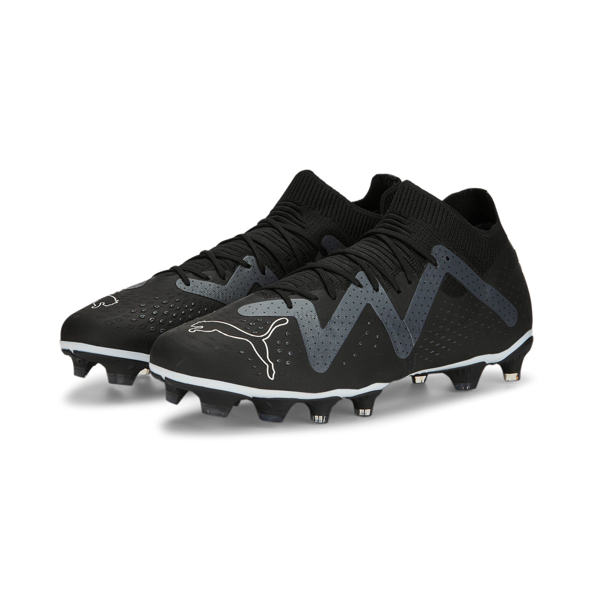 Puma Future Match Firm Ground Football Boots Black White