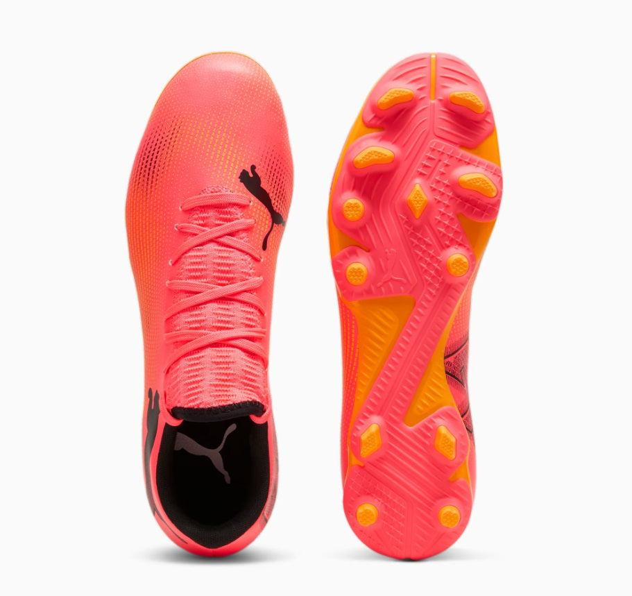 Puma Future 7 Play Firm Ground Football Boots Sunset Glow