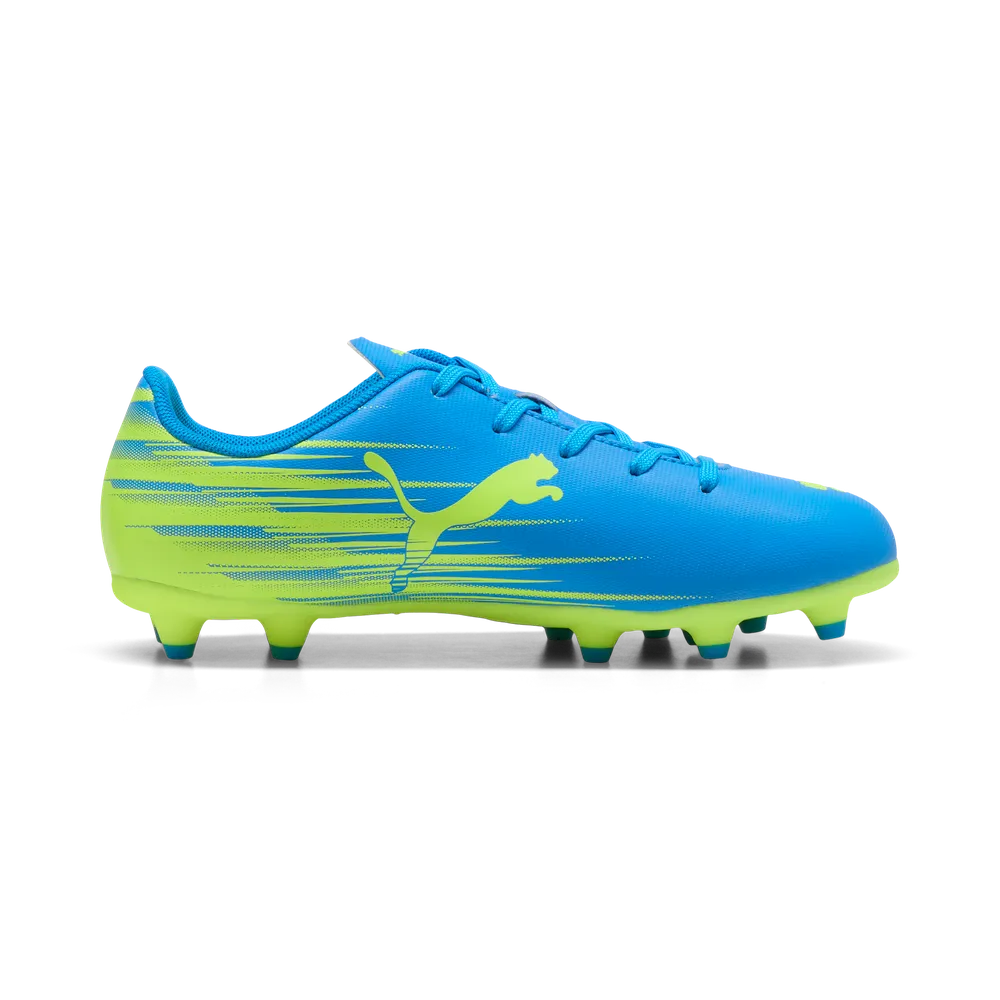 Puma Attacanto II Firm Ground Junior Football Boots Blue Lime