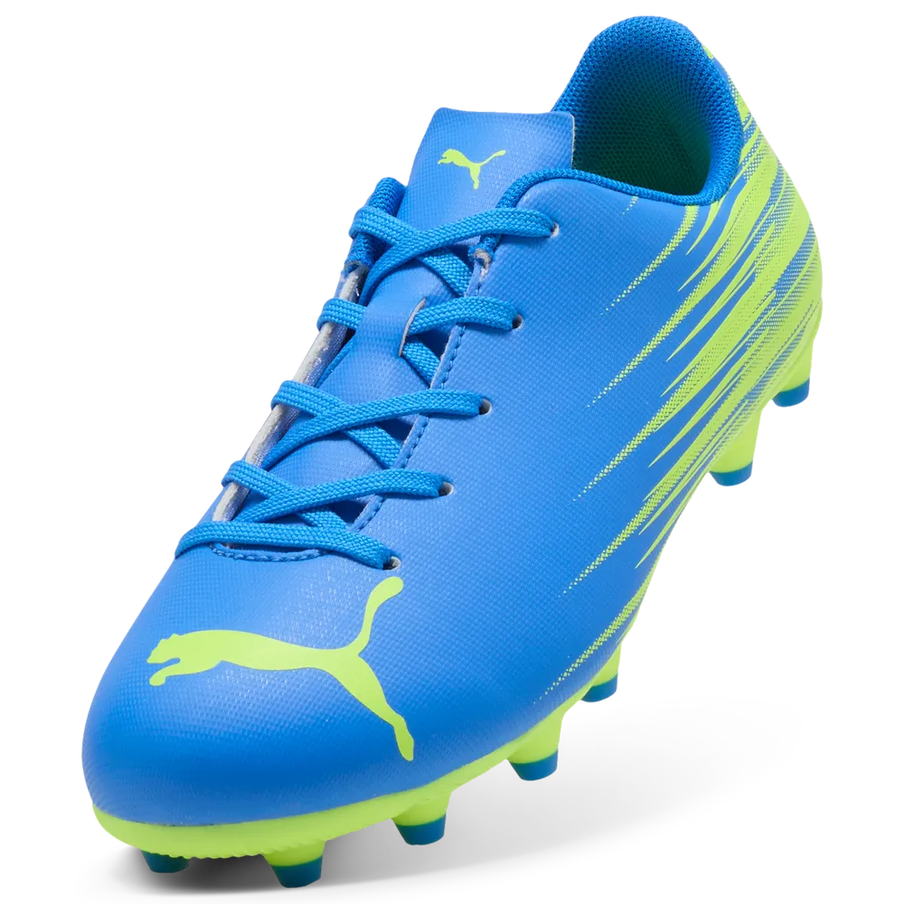 Puma Attacanto II Firm Ground Junior Football Boots Blue Lime