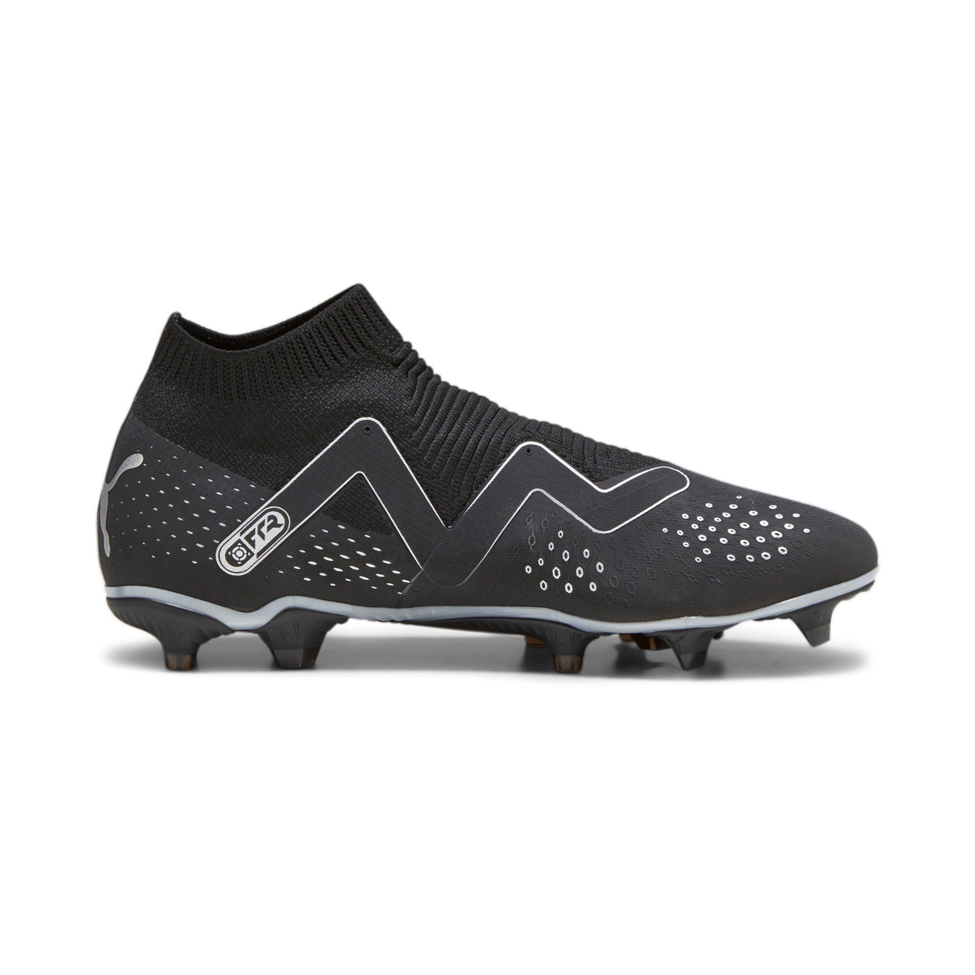 Puma Future Match+ LL Firm Ground Football Boots Black Silver