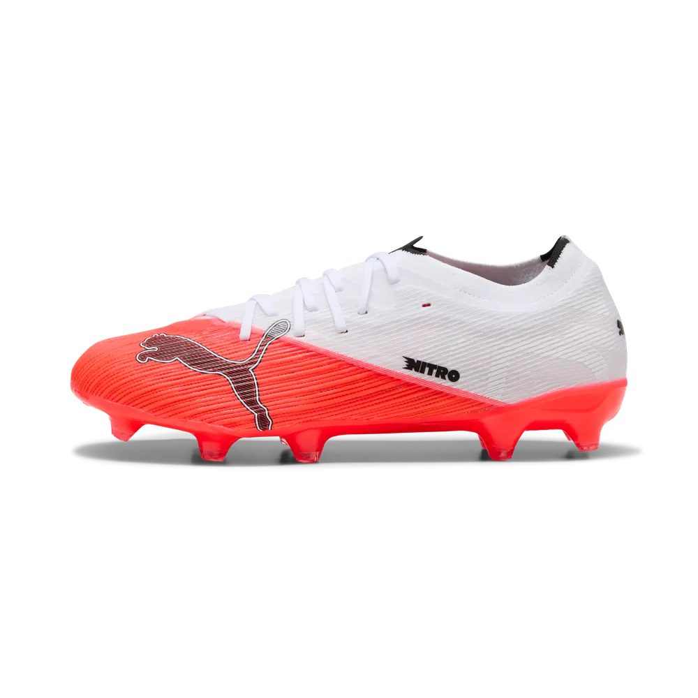 Puma Ultra Nitro 7 Match Firm Ground Unisex Football Boots Red White