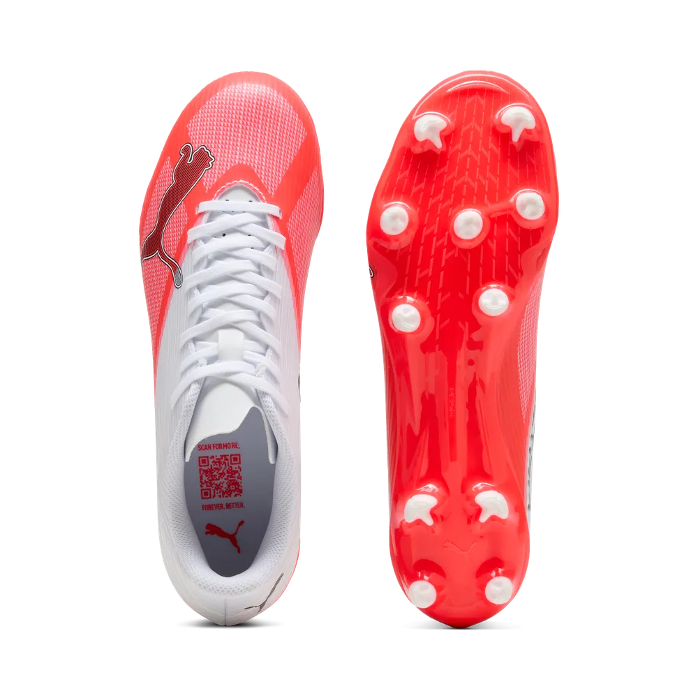 Puma Ultra 7 Play Firm Ground Football Boots Red White