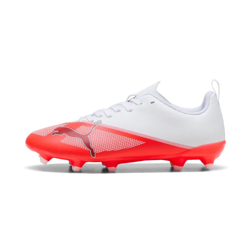 PUMA ULTRA 7 PLAY Firm Ground Junior Football Boots Red White