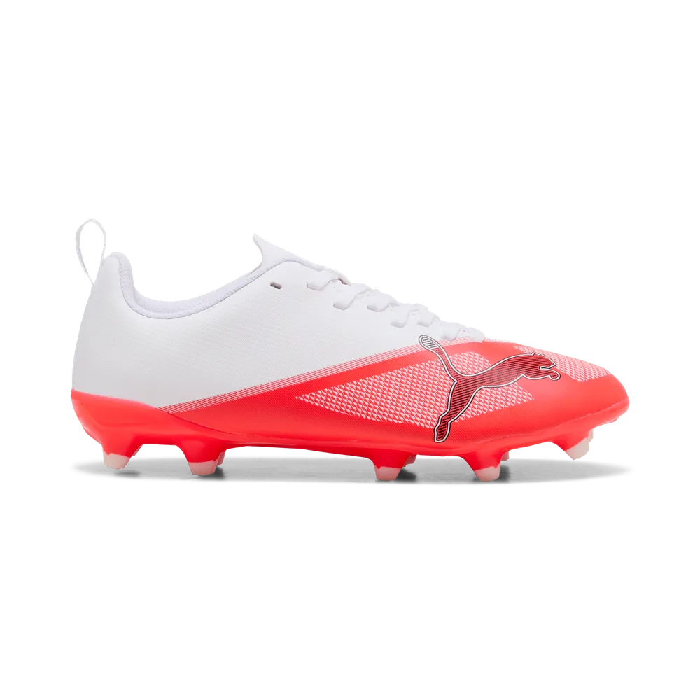 PUMA ULTRA 7 PLAY Firm Ground Junior Football Boots Red White