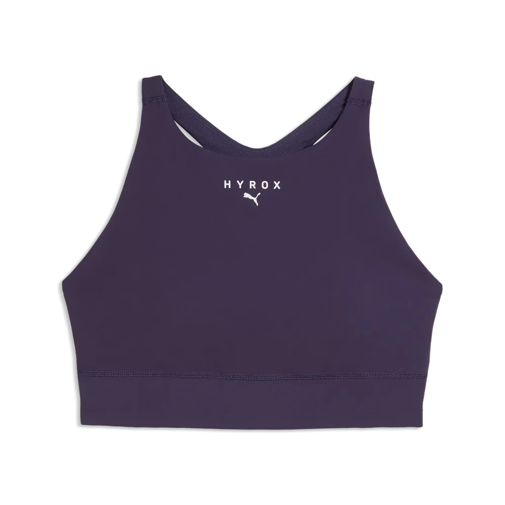 PUMA HYROX SHAPELUXE High Neck Womens Bra Plum