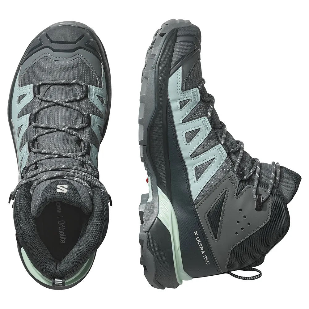 Salomon Women's X Ultra 360 Gore-Tex Mid Trail Boots Carbon Tourmaline