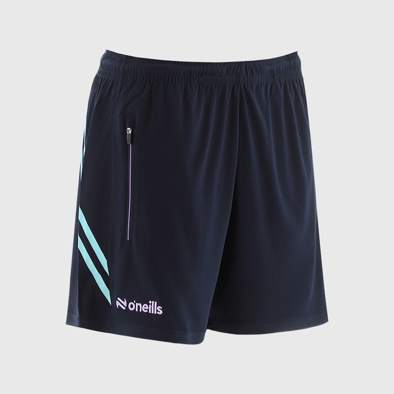 O'Neills Clare GAA Women's Sedona Training Shorts Marine Green Purple