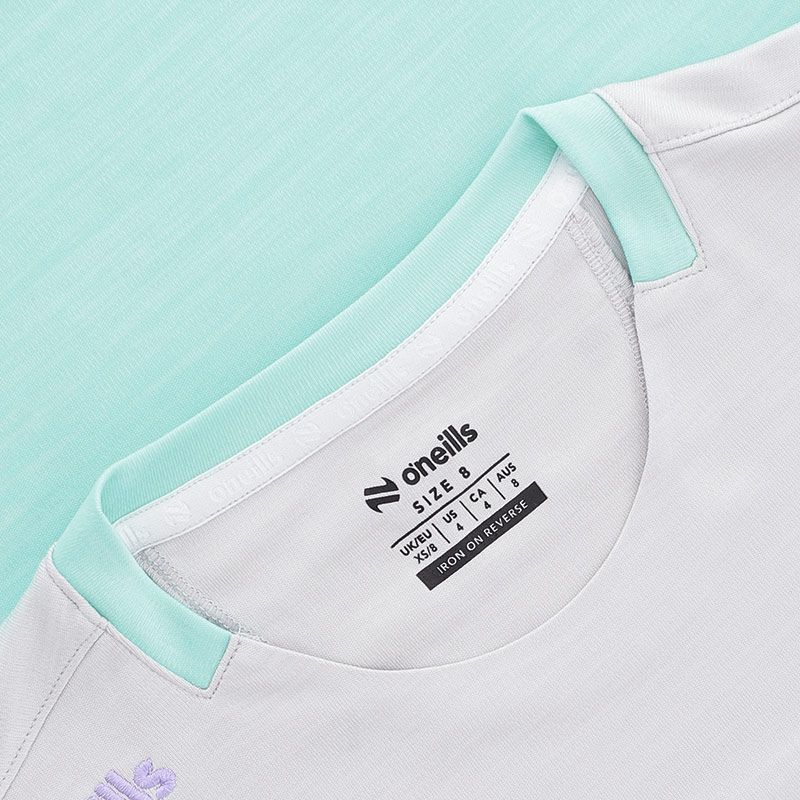 O'Neills Clare GAA Women's Sedona T-Shirt Green Silver Purple