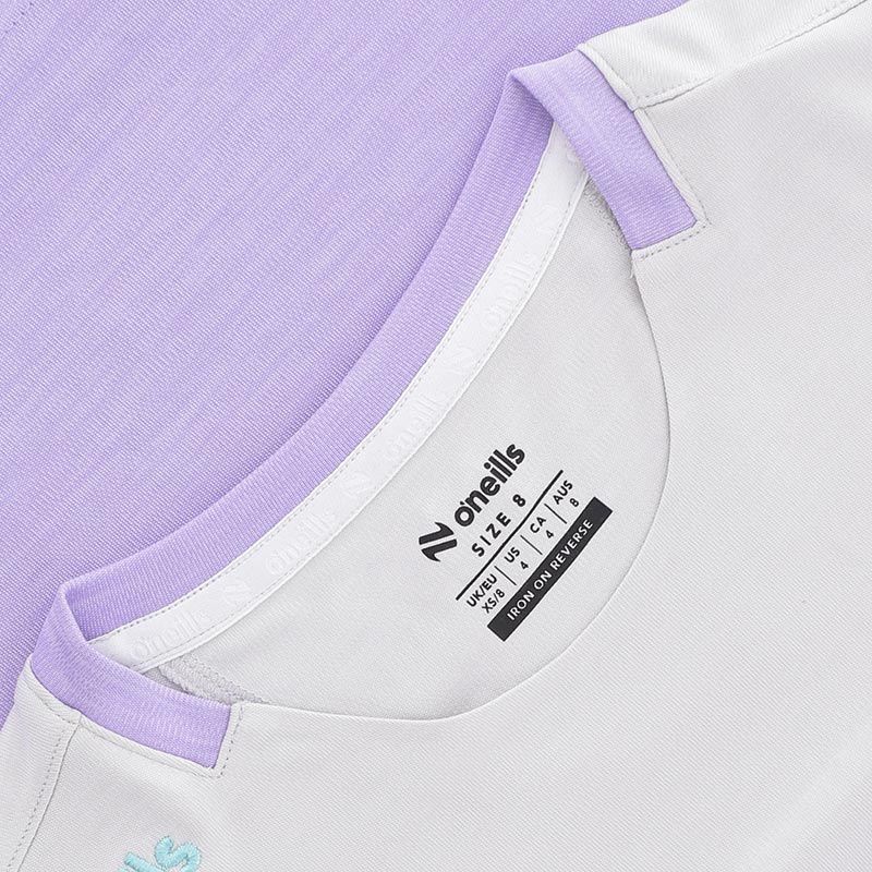 O'Neills Clare GAA Women's Sedona T-Shirt Purple White Green