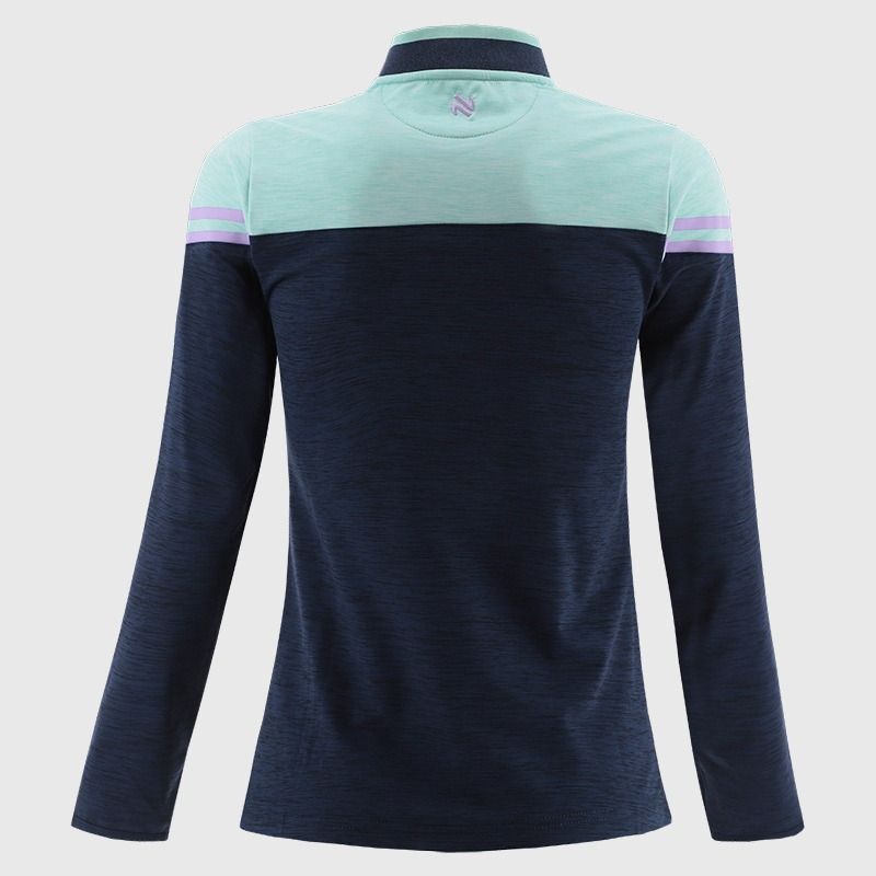 O'Neills Clare GAA Women's Sedona Brushed Half Zip Top Marine Green Purple