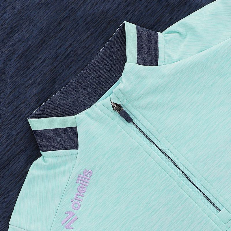 O'Neills Clare GAA Women's Sedona Brushed Half Zip Top Marine Green Purple