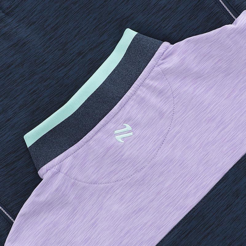 O'Neills Clare GAA Women's Sedona Brushed Half Zip Top Navy Purple Green