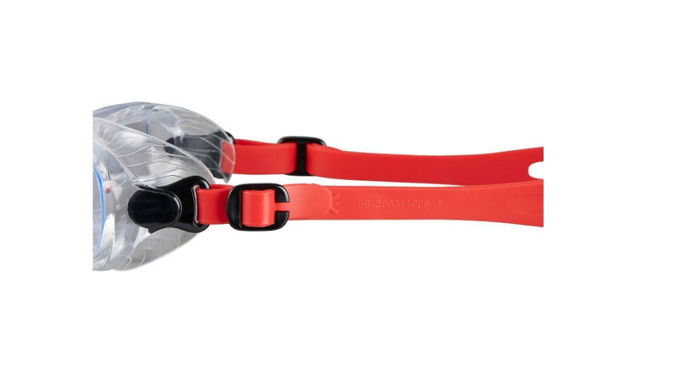 Speedo Futura Classic Junior Swimming Goggles Clear Red