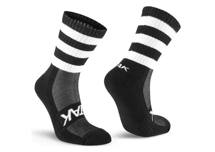 Atak Shox Mid Lenght Football Socks Black White