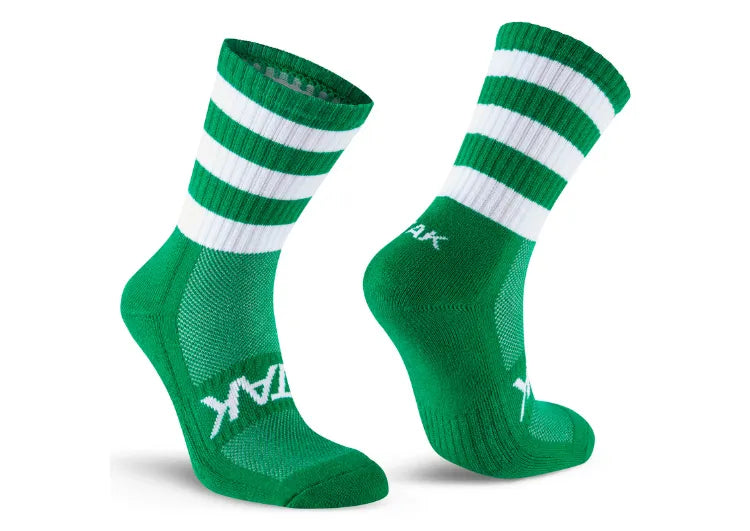 Atak Shox Mid Lenght Football Socks Green White