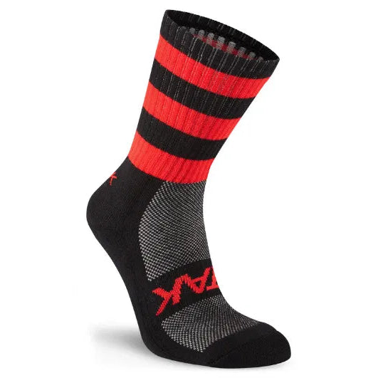 Atak Shox Mid Lenght Football Socks Black Red