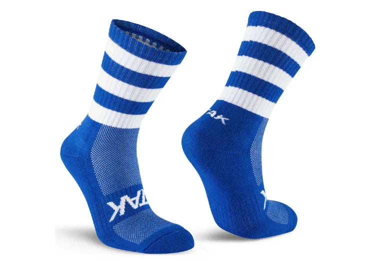 Atak Shox Mid Lenght Football Socks Royal White