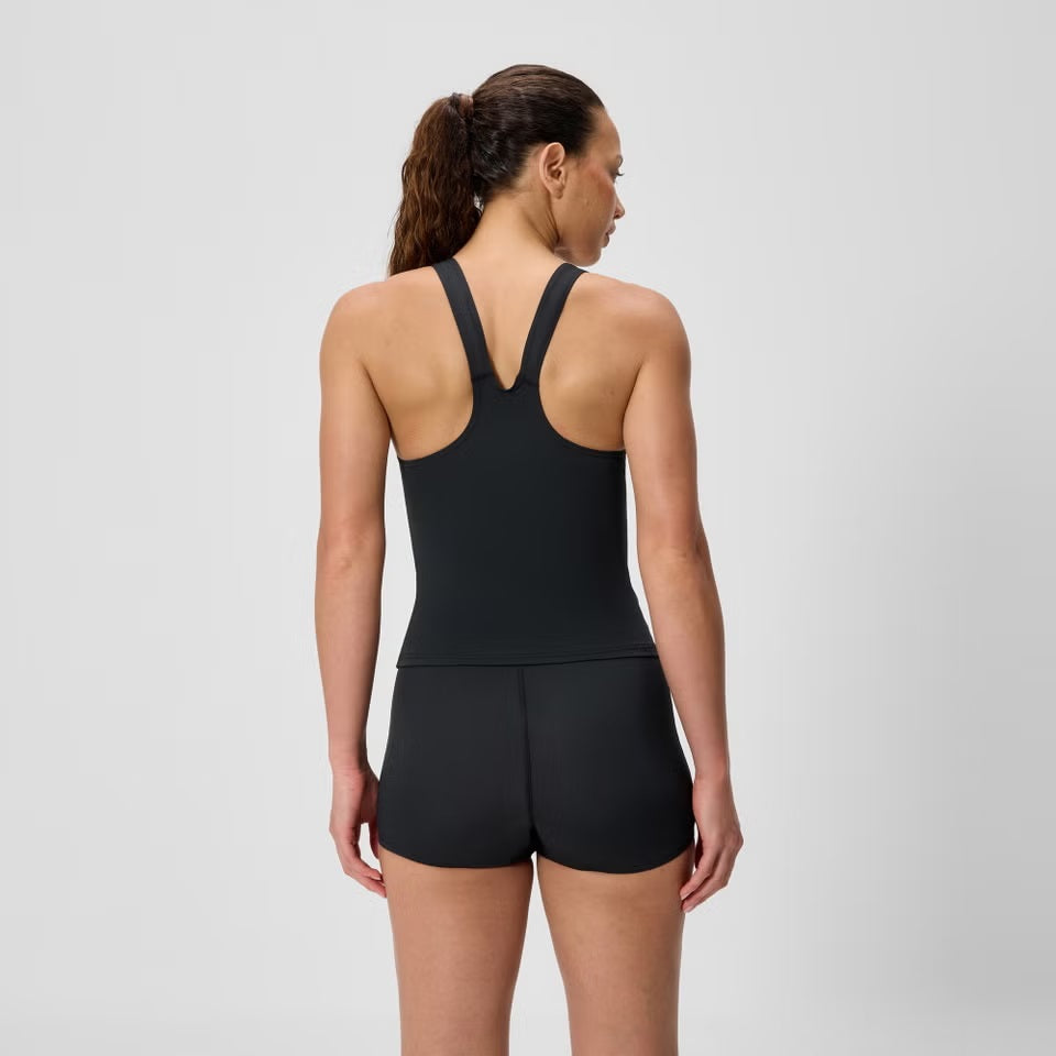 Speedo Hyperboom Splice Tankini Set Black Pink