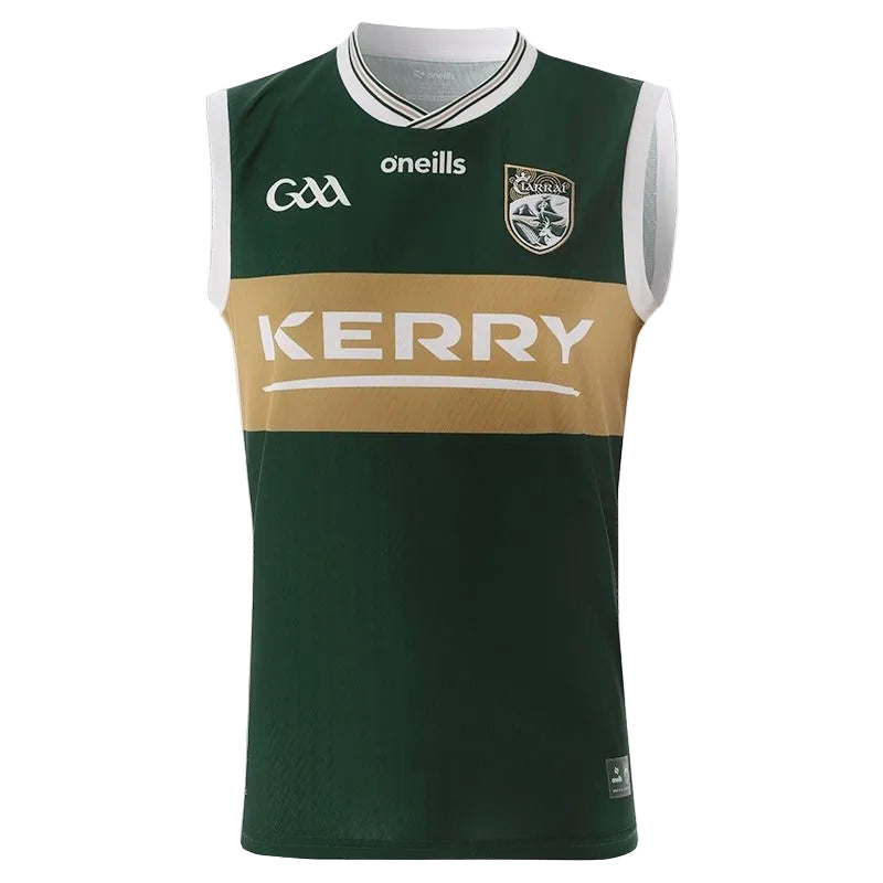Green sports jersey with 'Kerry' and 'O'Neills' branding on a white background