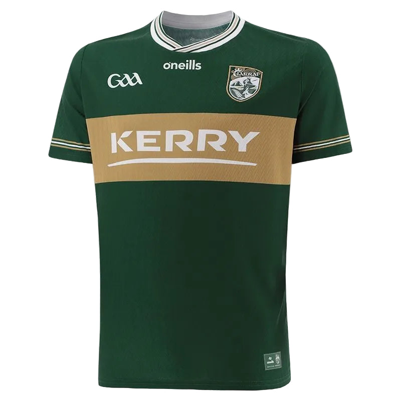 Green sports jersey with 'Kerry' and 'Oneills' branding on a white background