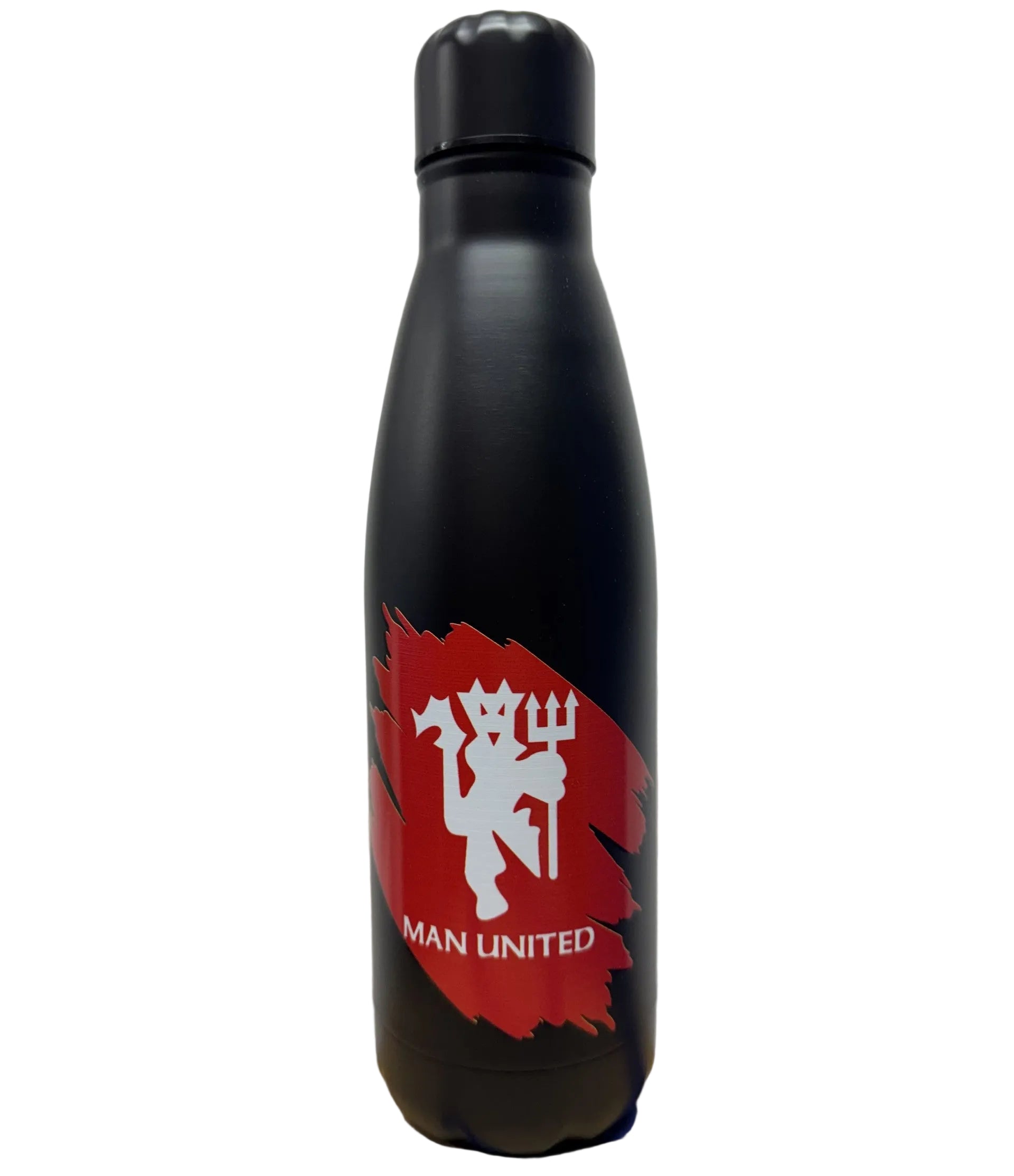 Man Utd Stainless Water Bottle Black