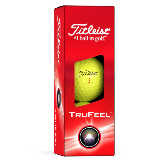 Titleist Trufeel Golf Balls 3 Pack Yellow