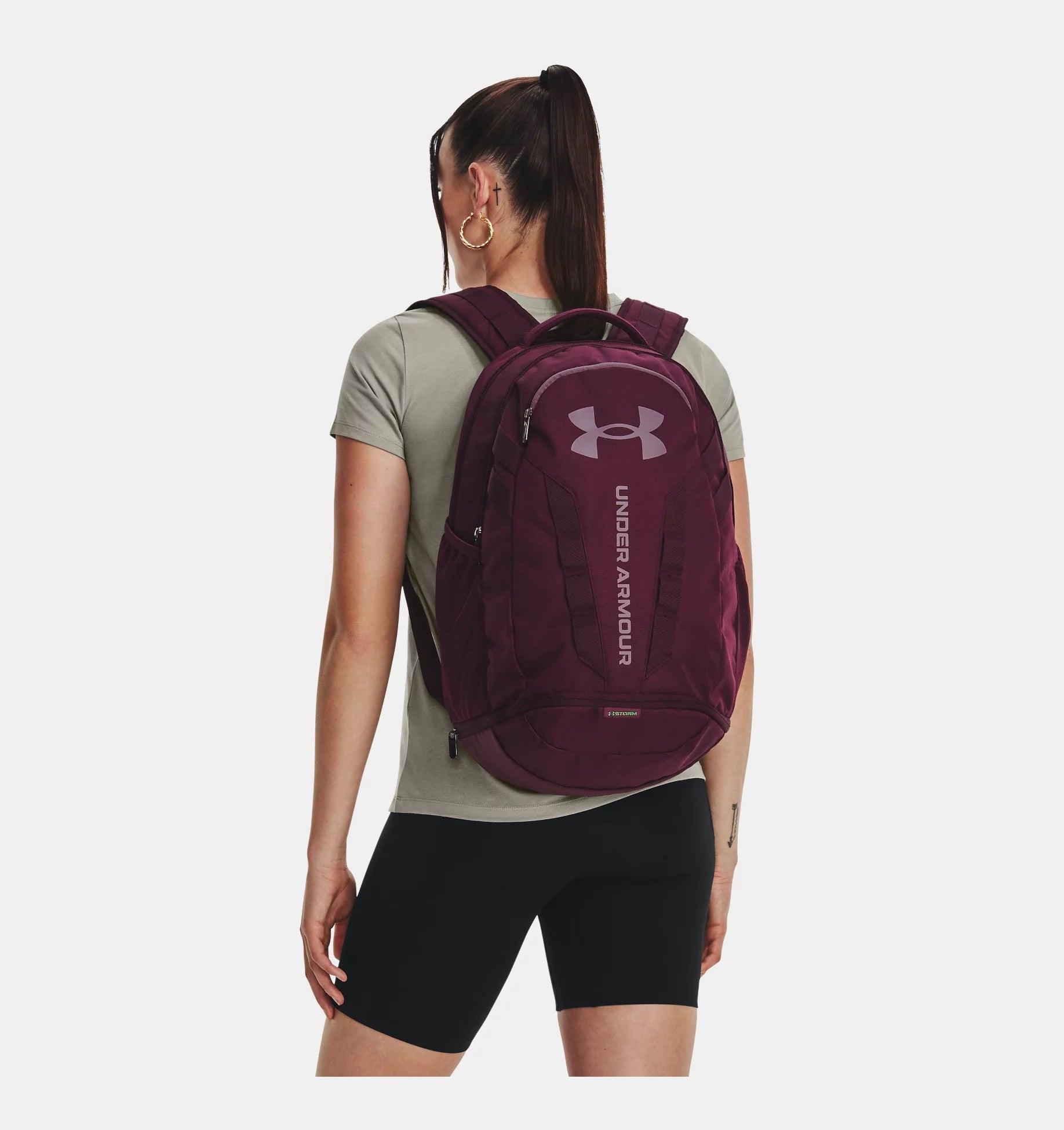 Under Armour Hustle 5.0 Backpack Maroon