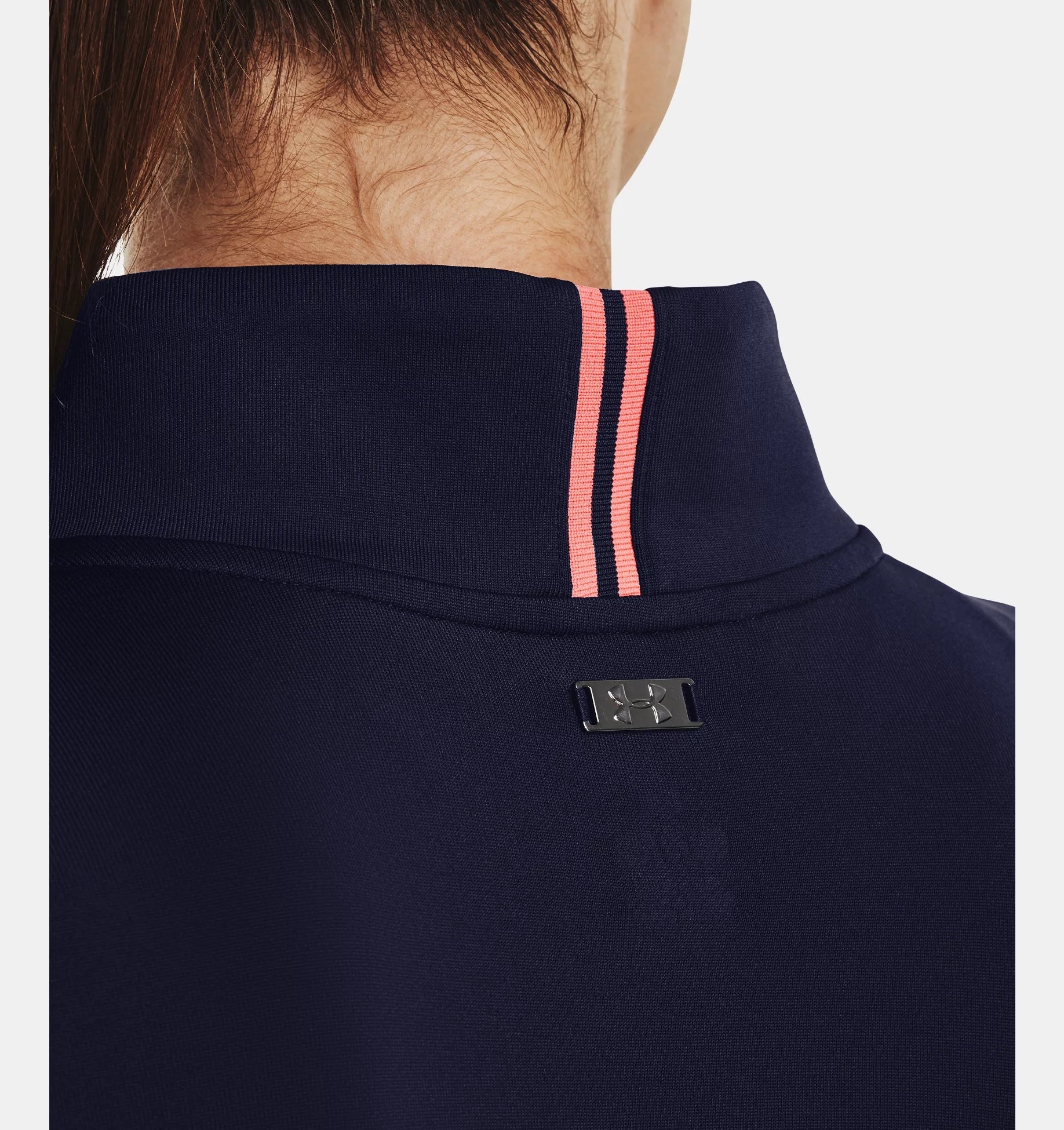 Under Armour Playoff ¼ Zip Top Navy Pink