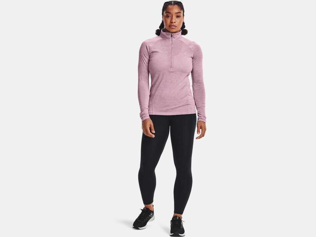 Under Armour Tech Twist 1/2 Zip Pink Marl