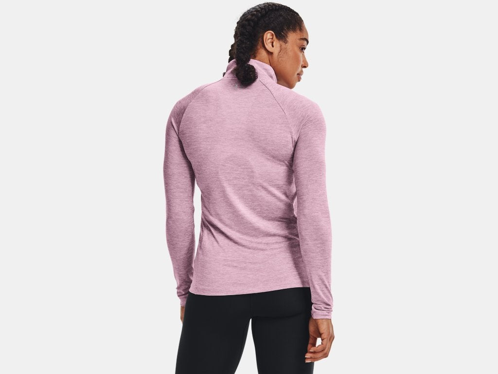 Under Armour Tech Twist 1/2 Zip Pink Marl