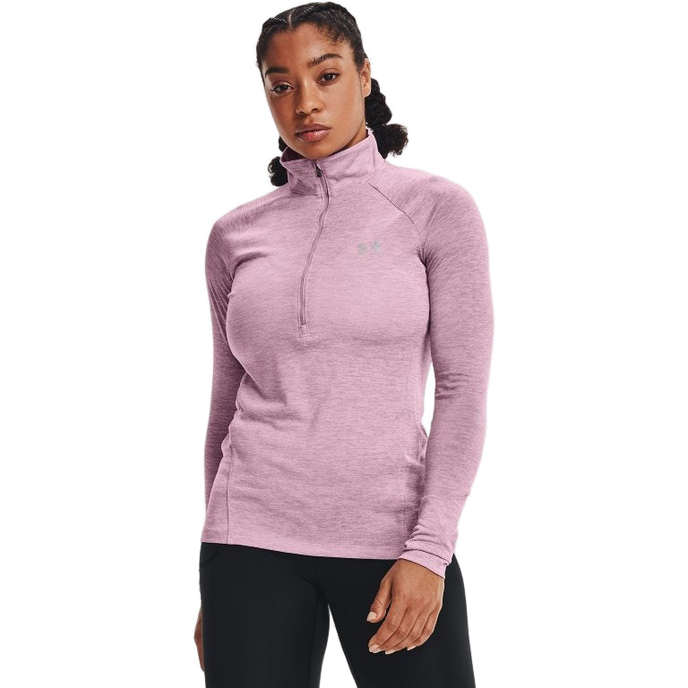 Under Armour Tech Twist 1/2 Zip Pink Marl