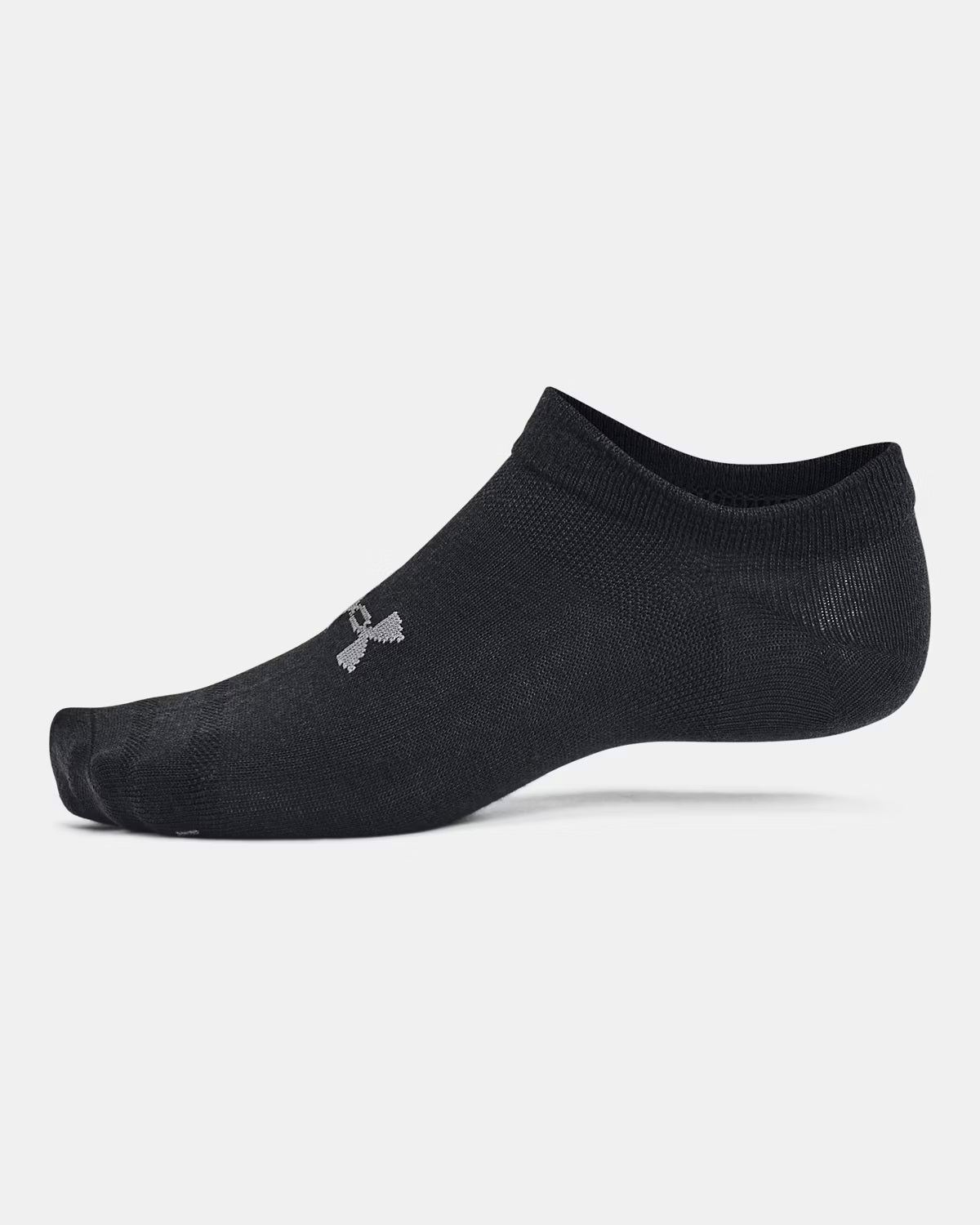 Under Armour Essential Unisex 6-Pack No-Show Socks Black