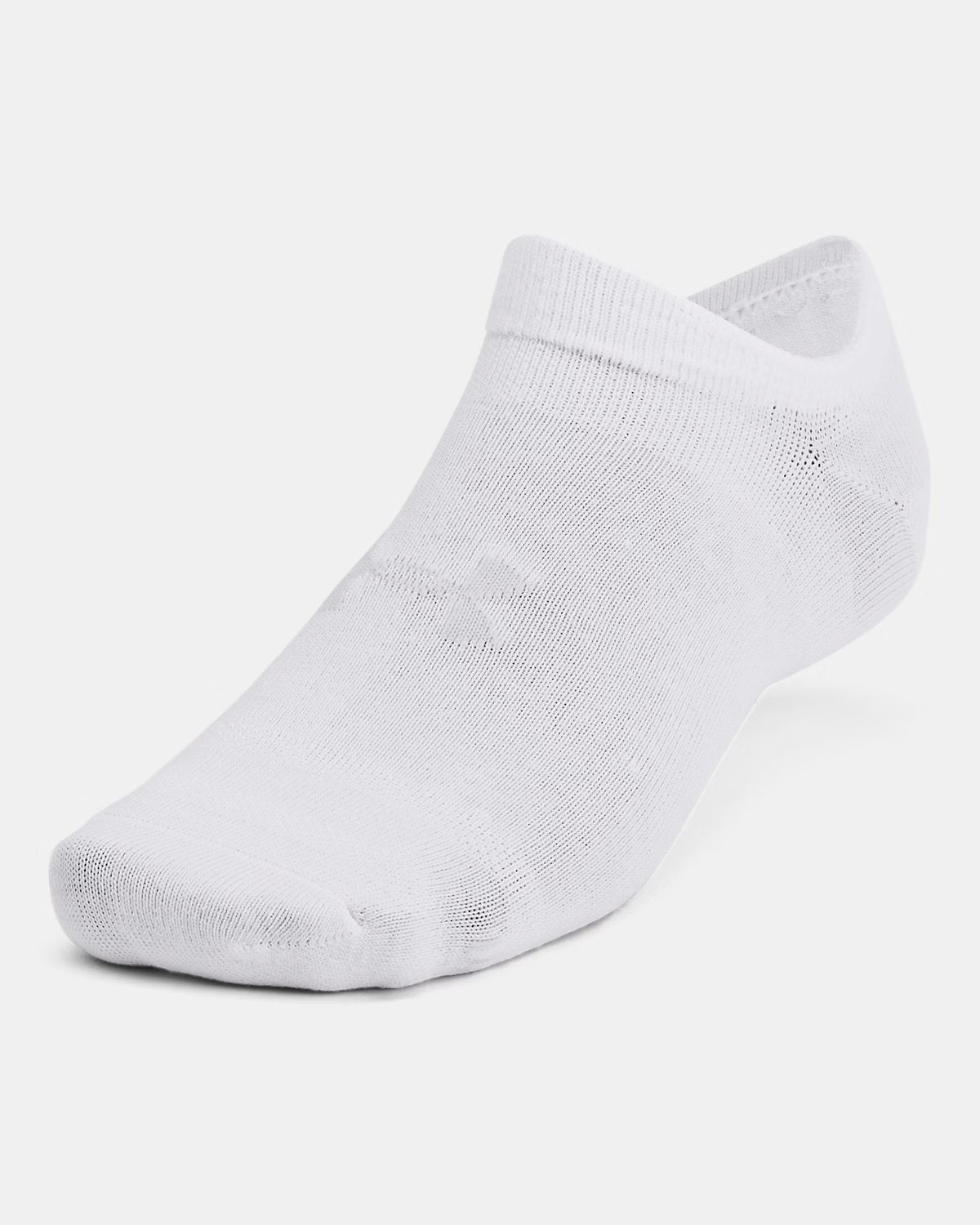 Under Armour Essential Unisex 6-Pack No-Show Socks White