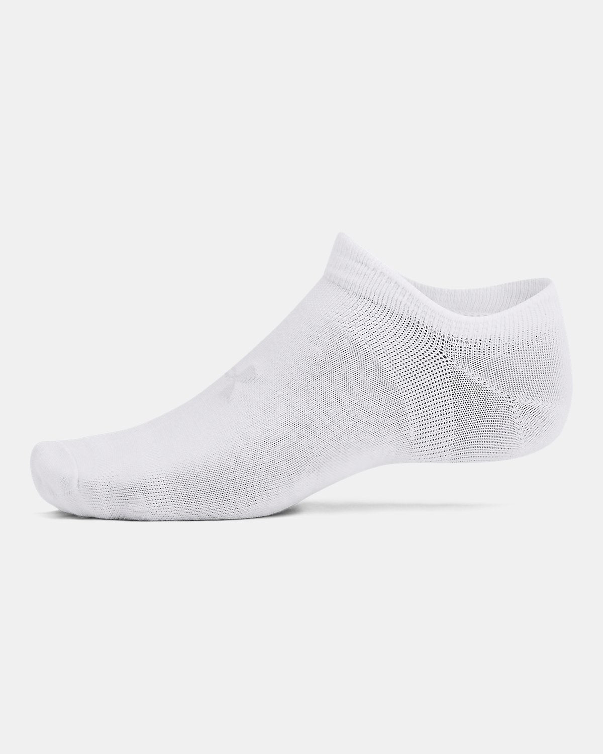 Under Armour Essential Unisex 6-Pack No-Show Socks White