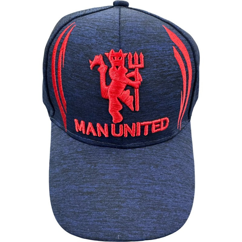 Man Utd Peaked Cap Navy Melange